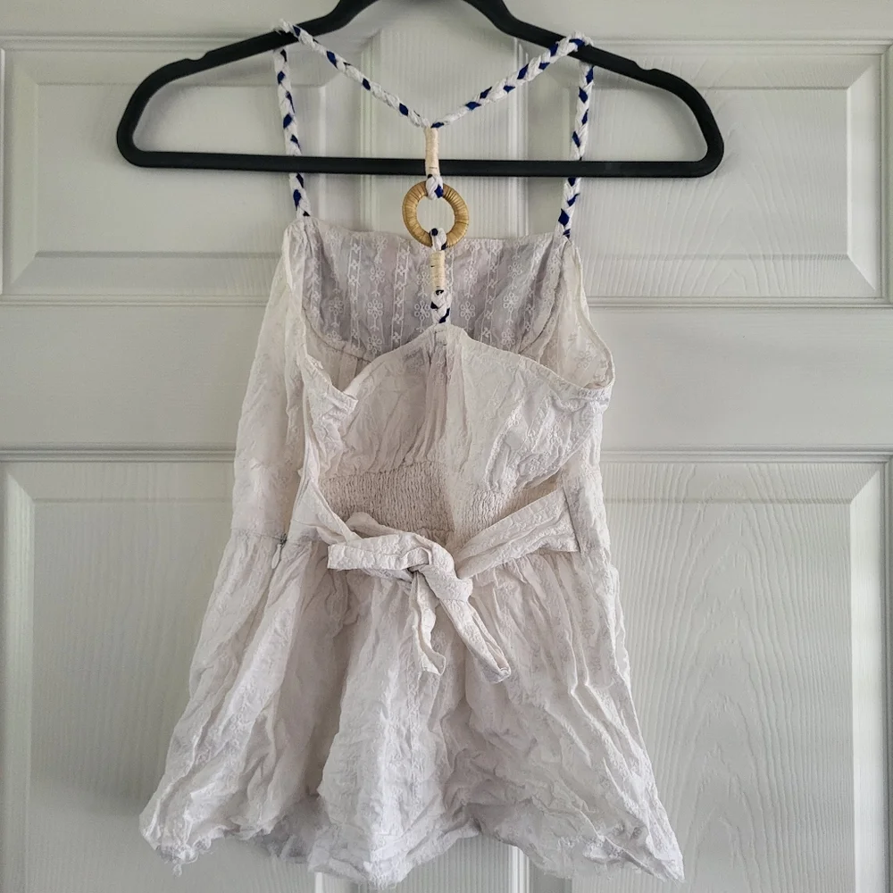 Free People Embroidered Floral Halter Blouse - Picture 6 of 7